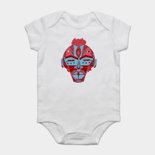 Pastel Tones African Mask 4 Baby Bodysuit